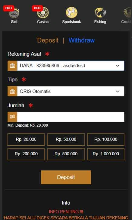 cara deposit Svip9 Slot Hot Pack